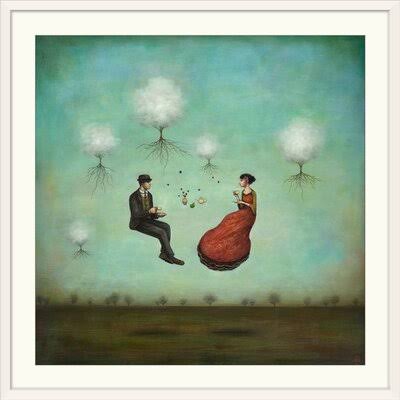 &Gravitea for Two& Duy Huynh Painting Print Great Big Canvas Format: White Frame, Size: 32x22 H x 32x22 W x 1x22 D SQX0_F7WOT92